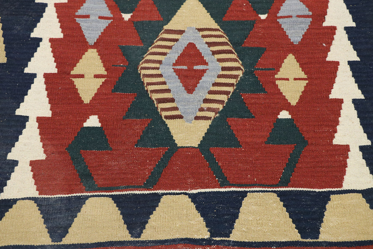 3 x 4 Vintage Persian Shiraz Kilim Rug 77839