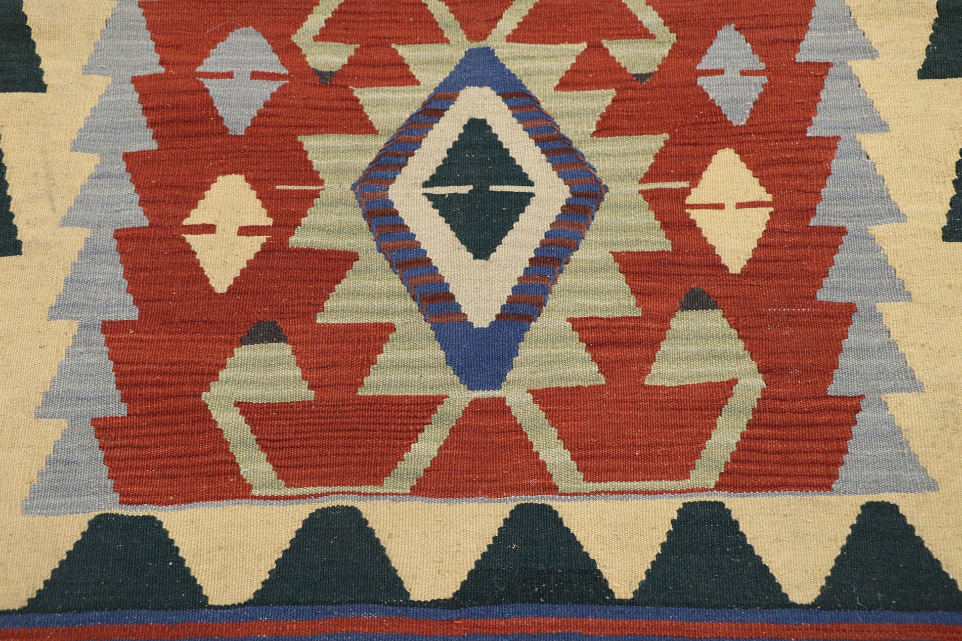 3 x 4 Vintage Persian Shiraz Kilim Rug 77840