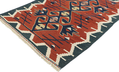 3 x 4 Vintage Persian Shiraz Kilim Rug 77842