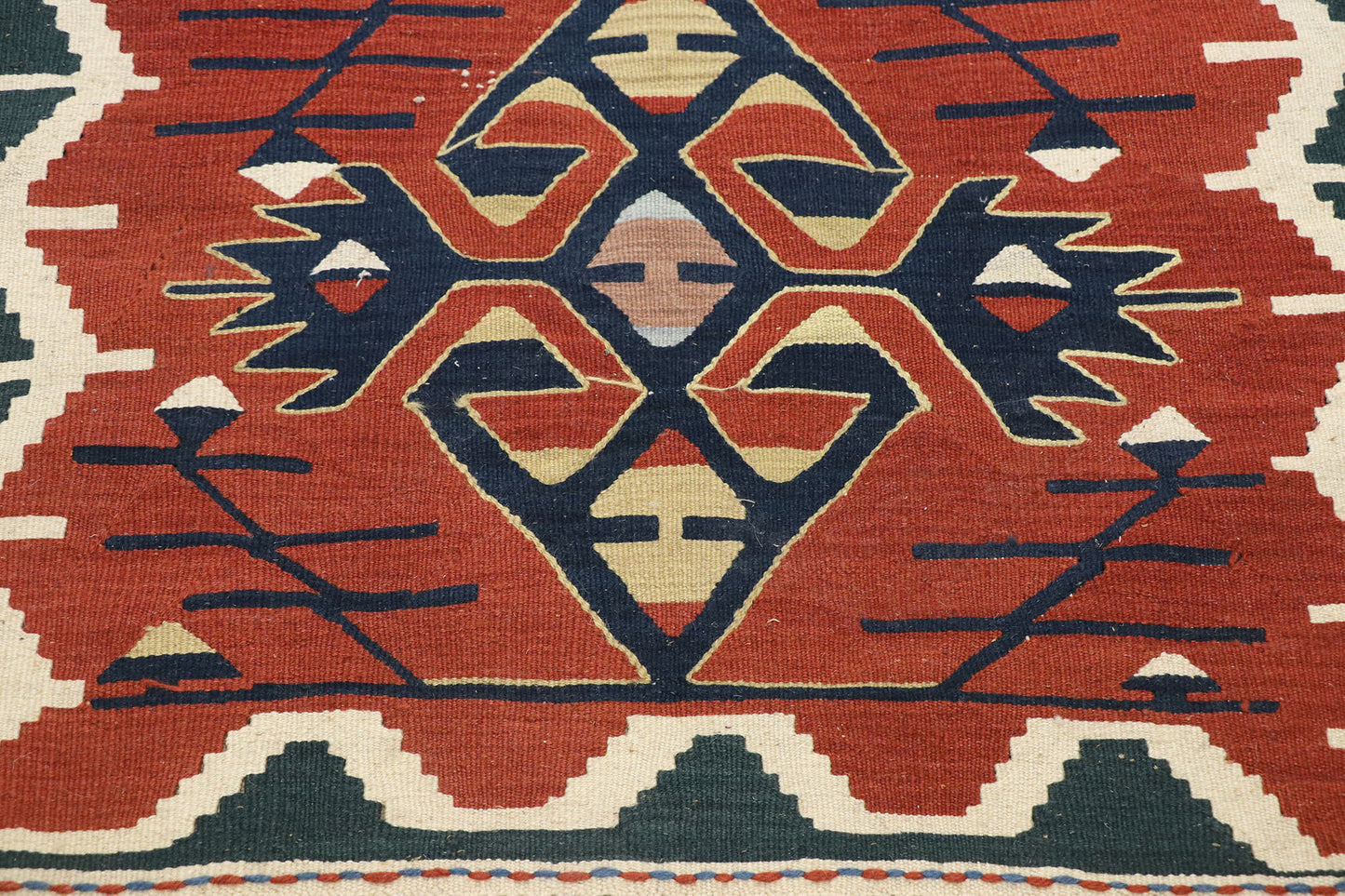 3 x 4 Vintage Persian Shiraz Kilim Rug 77842