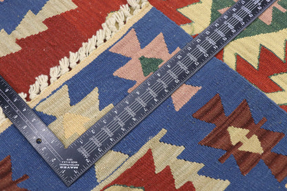 3 x 4 Vintage Persian Shiraz Kilim Rug 77845