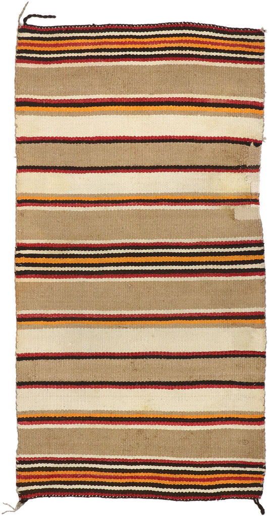 3 x 5 Vintage Navajo Saddle Blanket Rug 77846