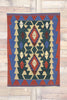 3 x 4 Vintage Persian Shiraz Kilim Rug 77848