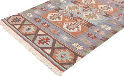 3 x 4 Vintage Persian Shiraz Kilim Rug 77852