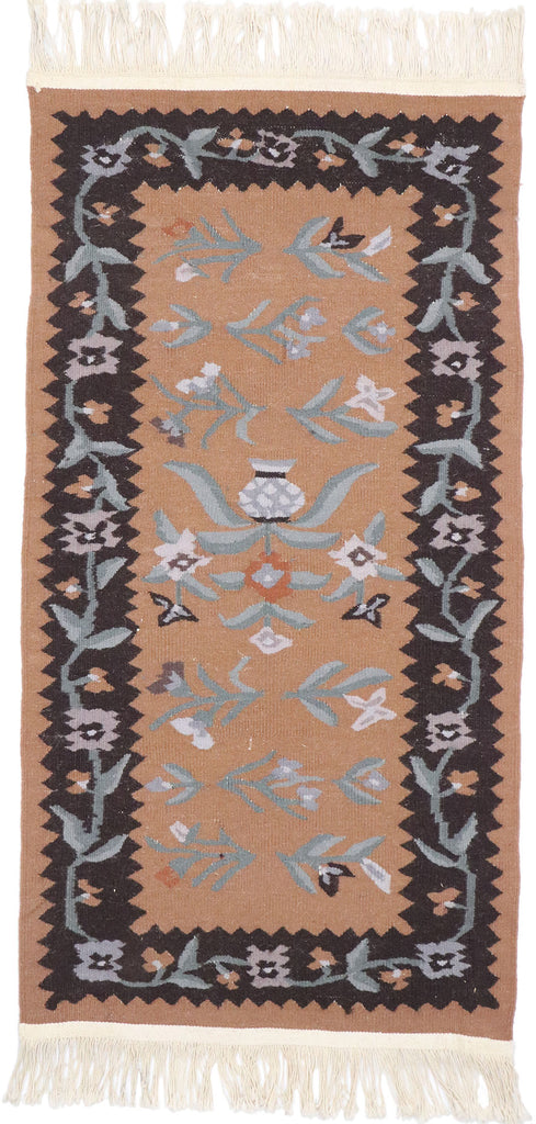 2 x 4 Vintage Persian Shiraz Kilim Rug 77855