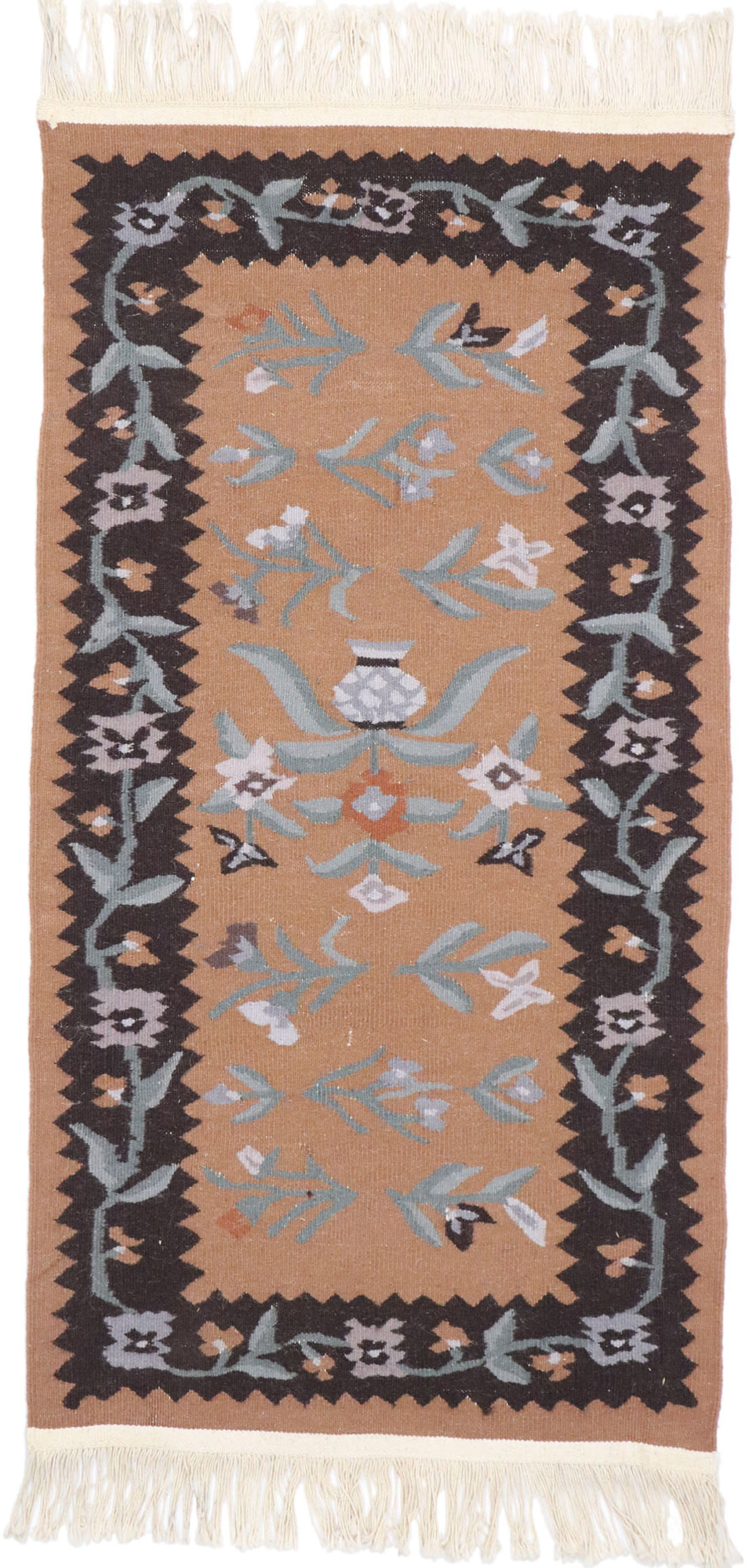 2 x 4 Vintage Persian Shiraz Kilim Rug 77855