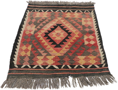2 x 3 Vintage Persian Shiraz Kilim Rug 77856