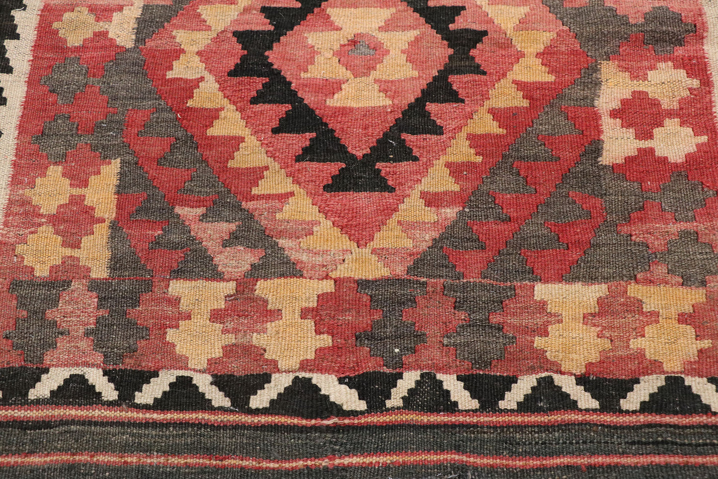 2 x 3 Vintage Persian Shiraz Kilim Rug 77856