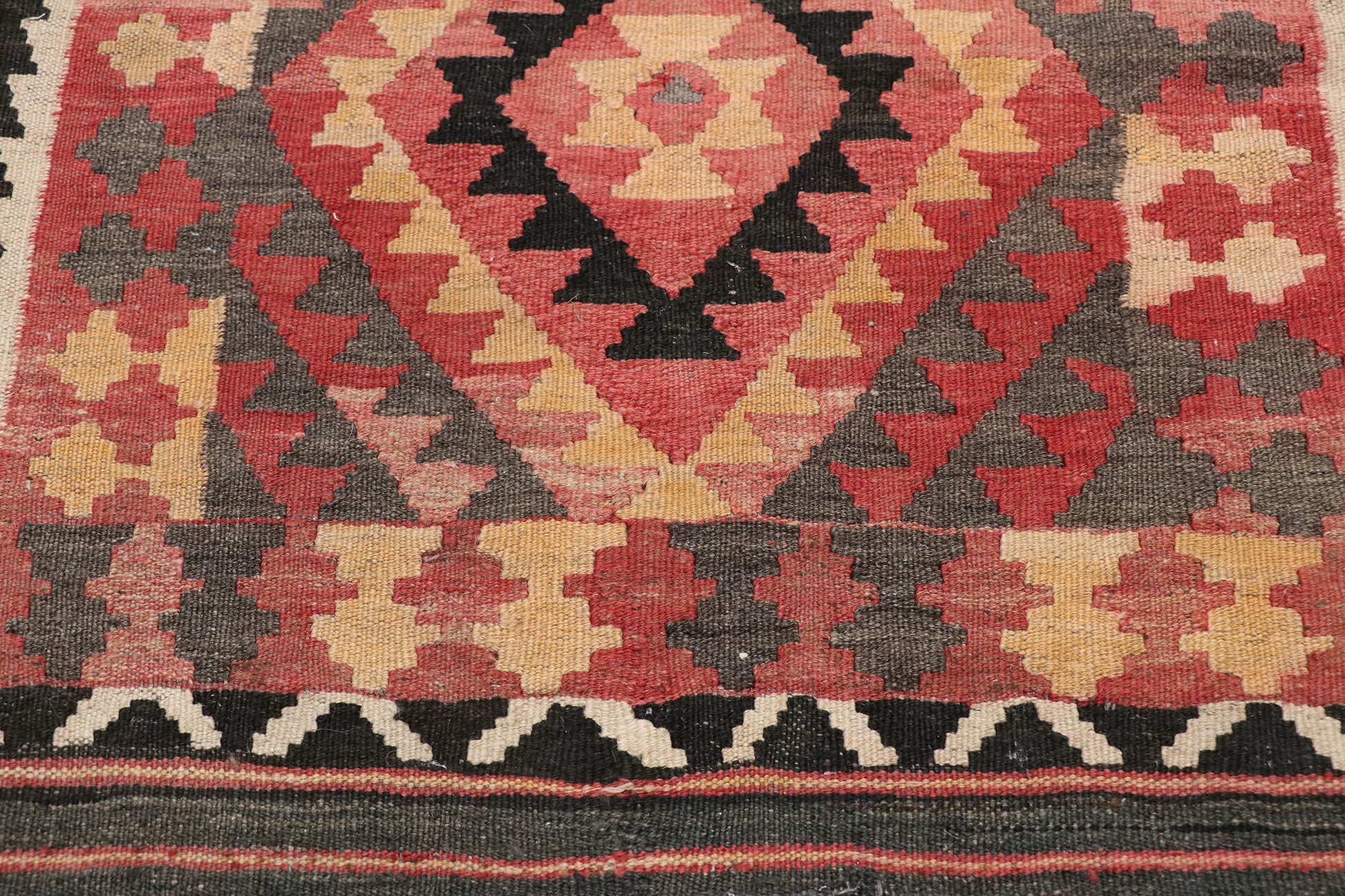 2 x 3 Vintage Persian Shiraz Kilim Rug 77856