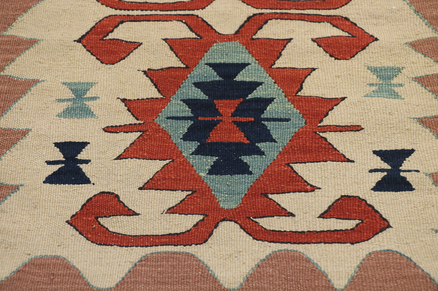 2 x 3 Vintage Persian Shiraz Kilim Rug 77859