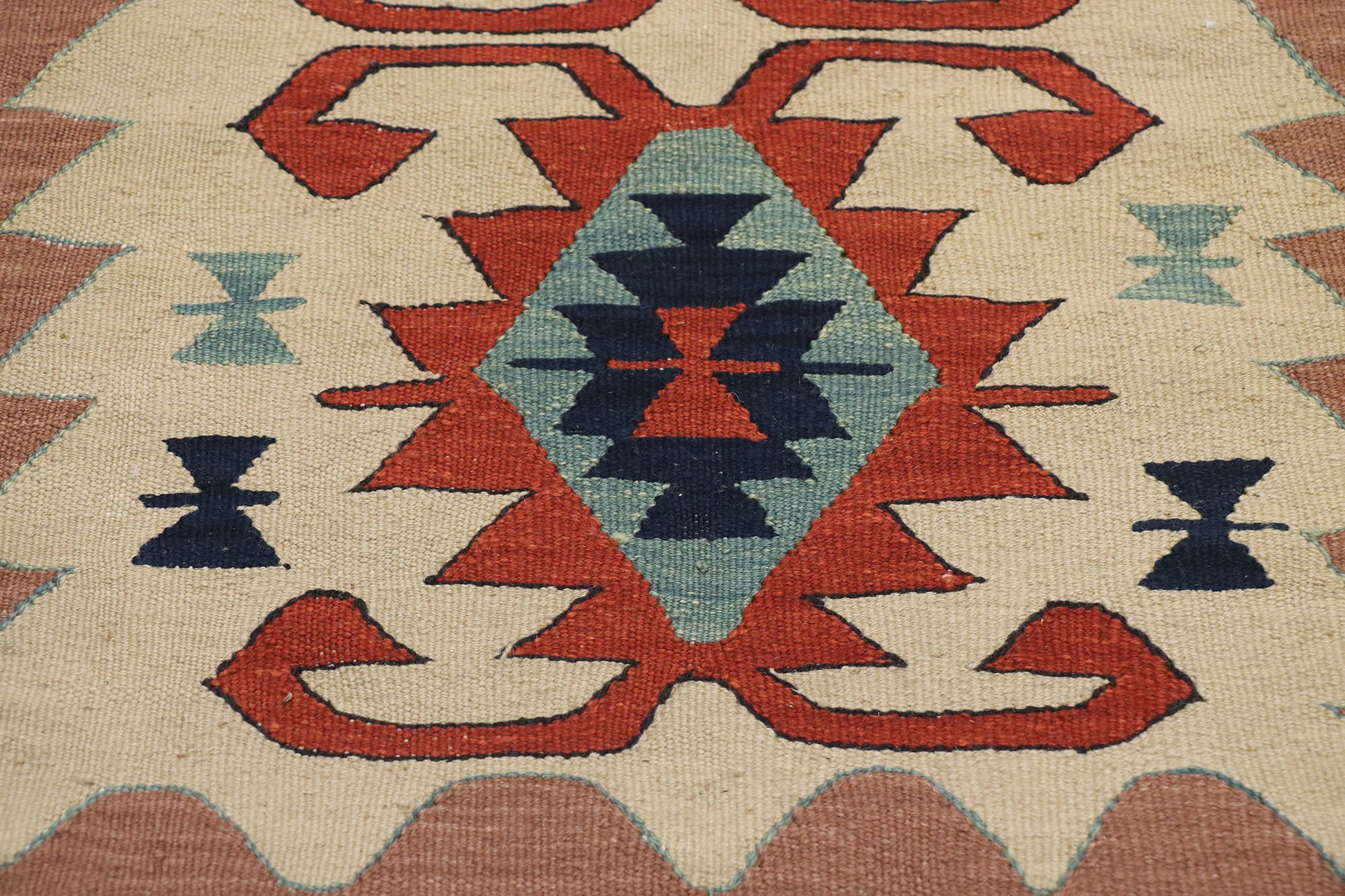 2 x 3 Vintage Persian Shiraz Kilim Rug 77859
