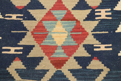2 x 3 Vintage Persian Shiraz Kilim Rug 77862