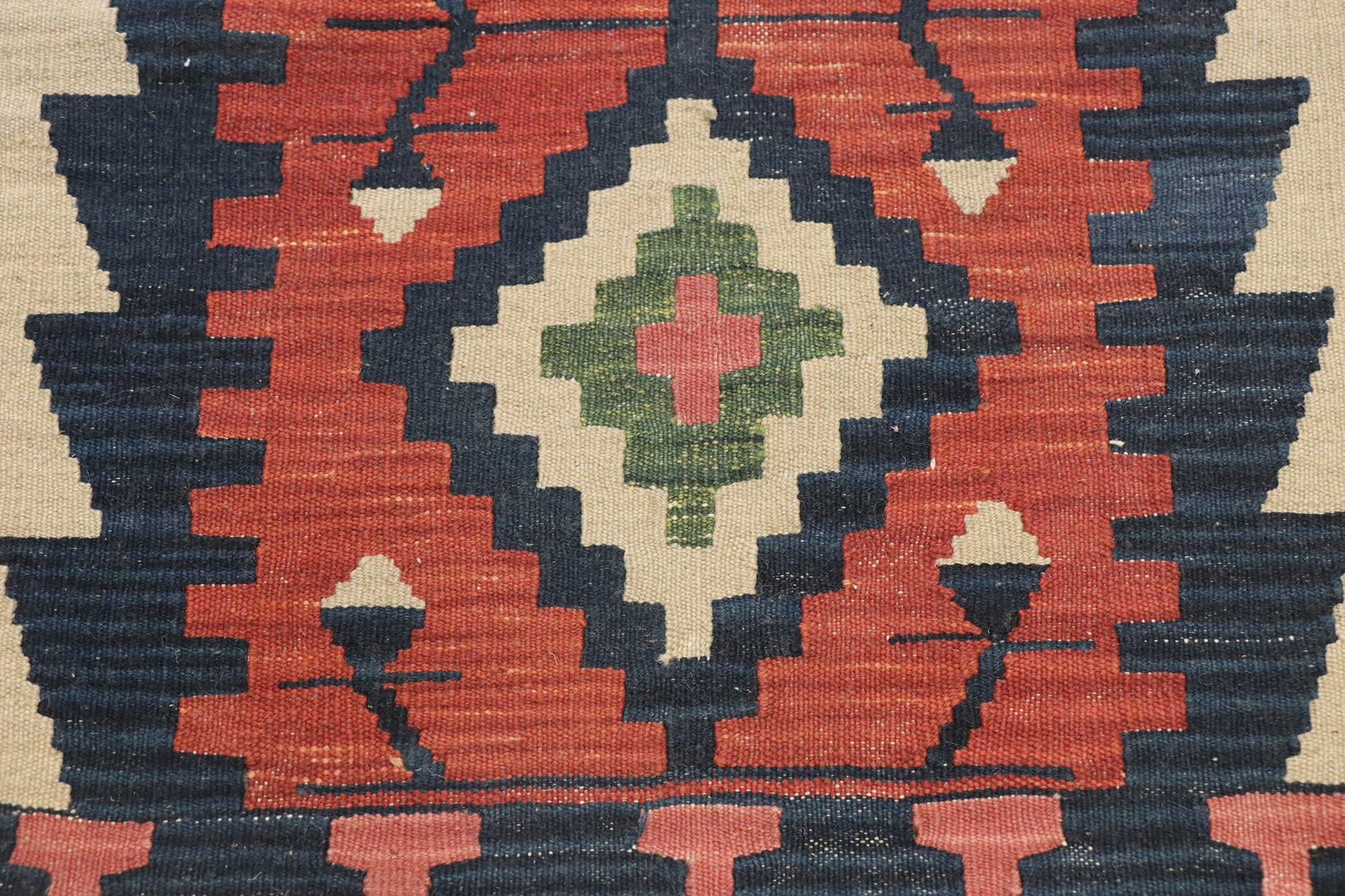 2 x 3 Vintage Persian Shiraz Kilim Rug 77863