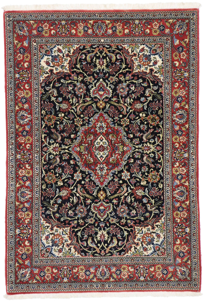 3 x 5 Vintage Persian Qum Rug 77864