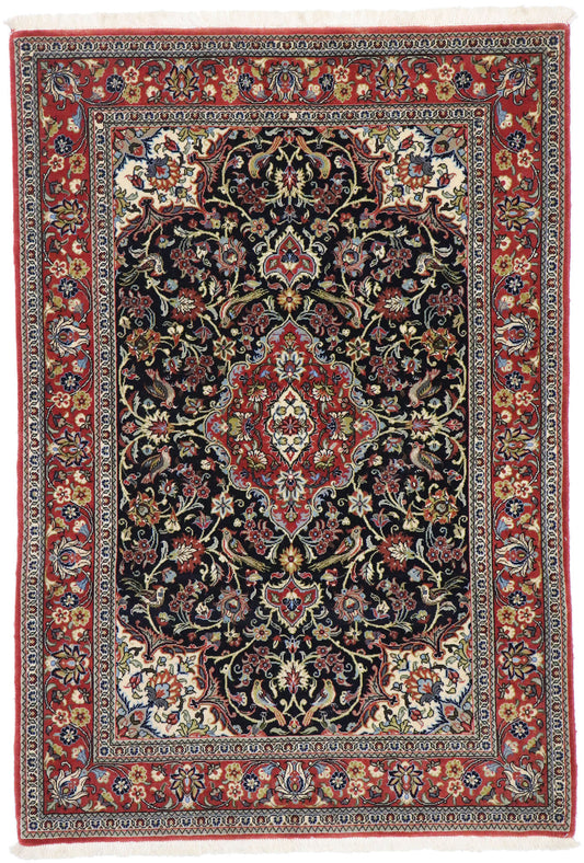 3 x 5 Vintage Persian Qum Rug 77864