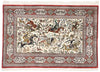 3 x 5 Vintage Persian Silk Qum Hunting Rug 77865