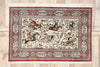 3 x 5 Vintage Persian Silk Qum Hunting Rug 77865