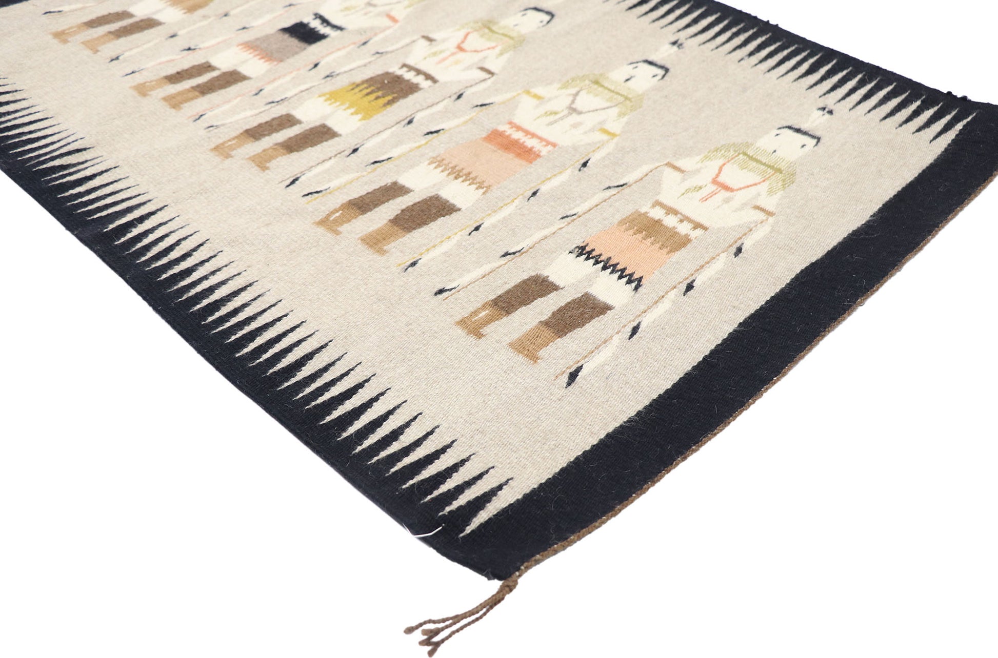 2 x 3 Vintage Yeibichai Navajo Rug 77870