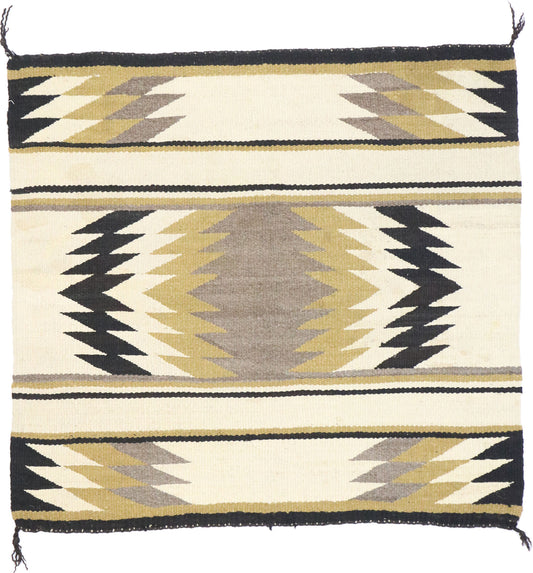 3 x 3 Vintage Eye Dazzler Navajo Rug 77872
