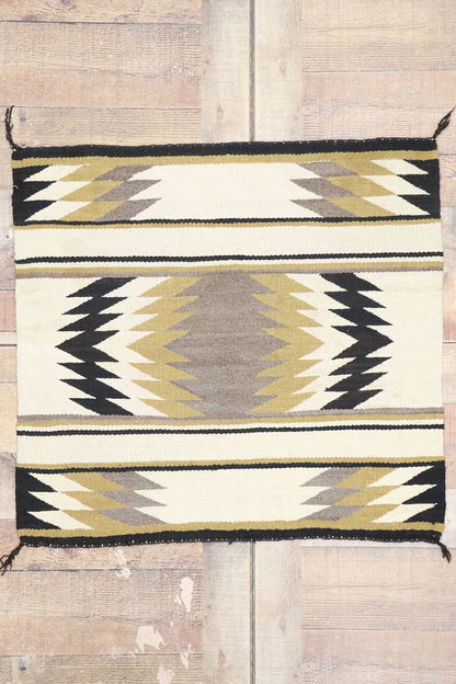 3 x 3 Vintage Eye Dazzler Navajo Rug 77872