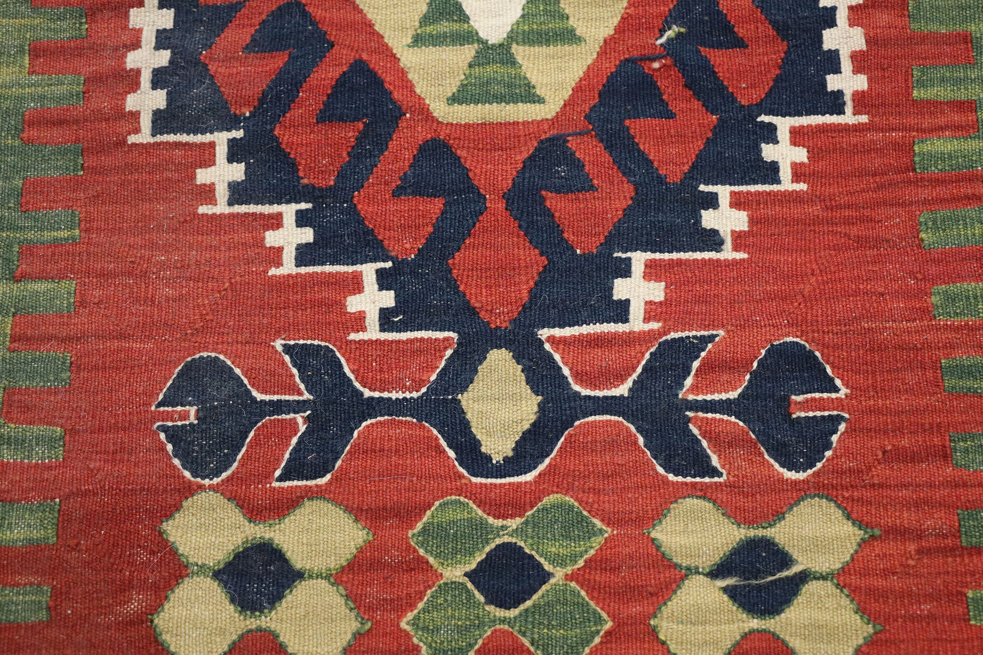 2 x 3 Vintage Persian Shiraz Kilim Rug 77874