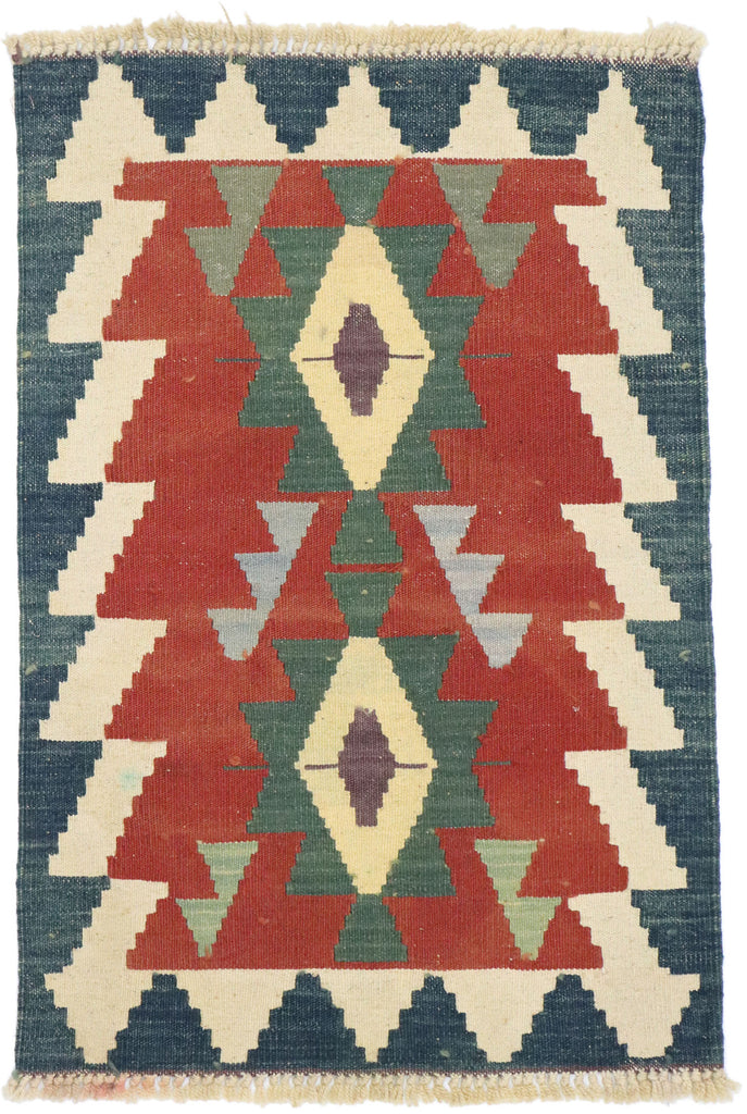 2 x 3 Vintage Persian Shiraz Kilim Rug 77879