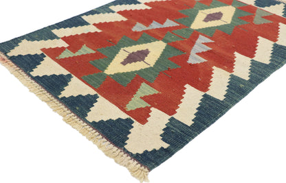 2 x 3 Vintage Persian Shiraz Kilim Rug 77879