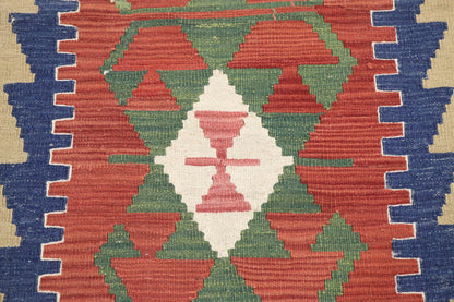 2 x 3 Vintage Persian Shiraz Kilim Rug 77881