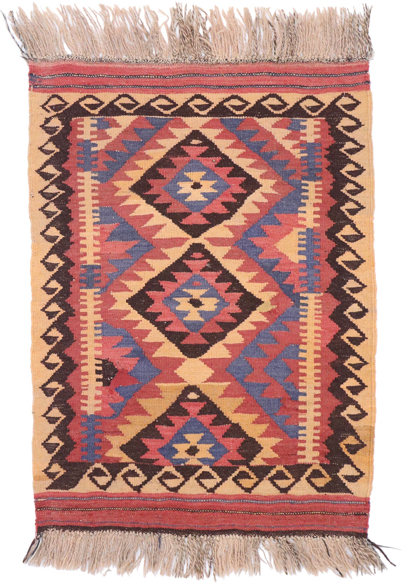 2 x 3 Vintage Afghan Kilim Rug 77882