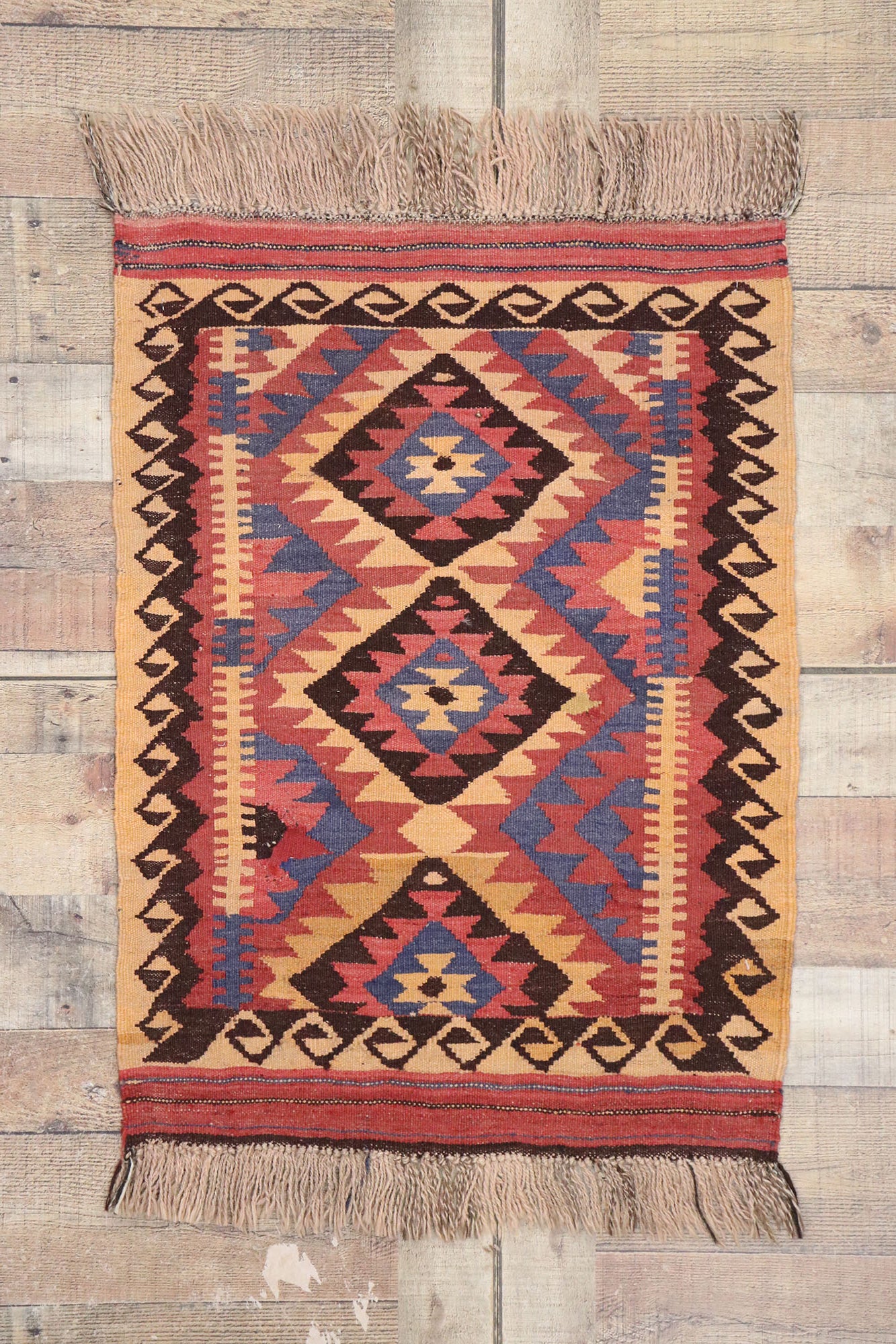2 x 3 Vintage Afghan Kilim Rug 77882
