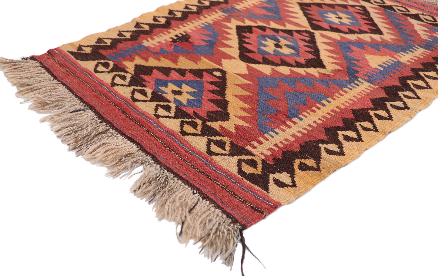 2 x 3 Vintage Afghan Kilim Rug 77882