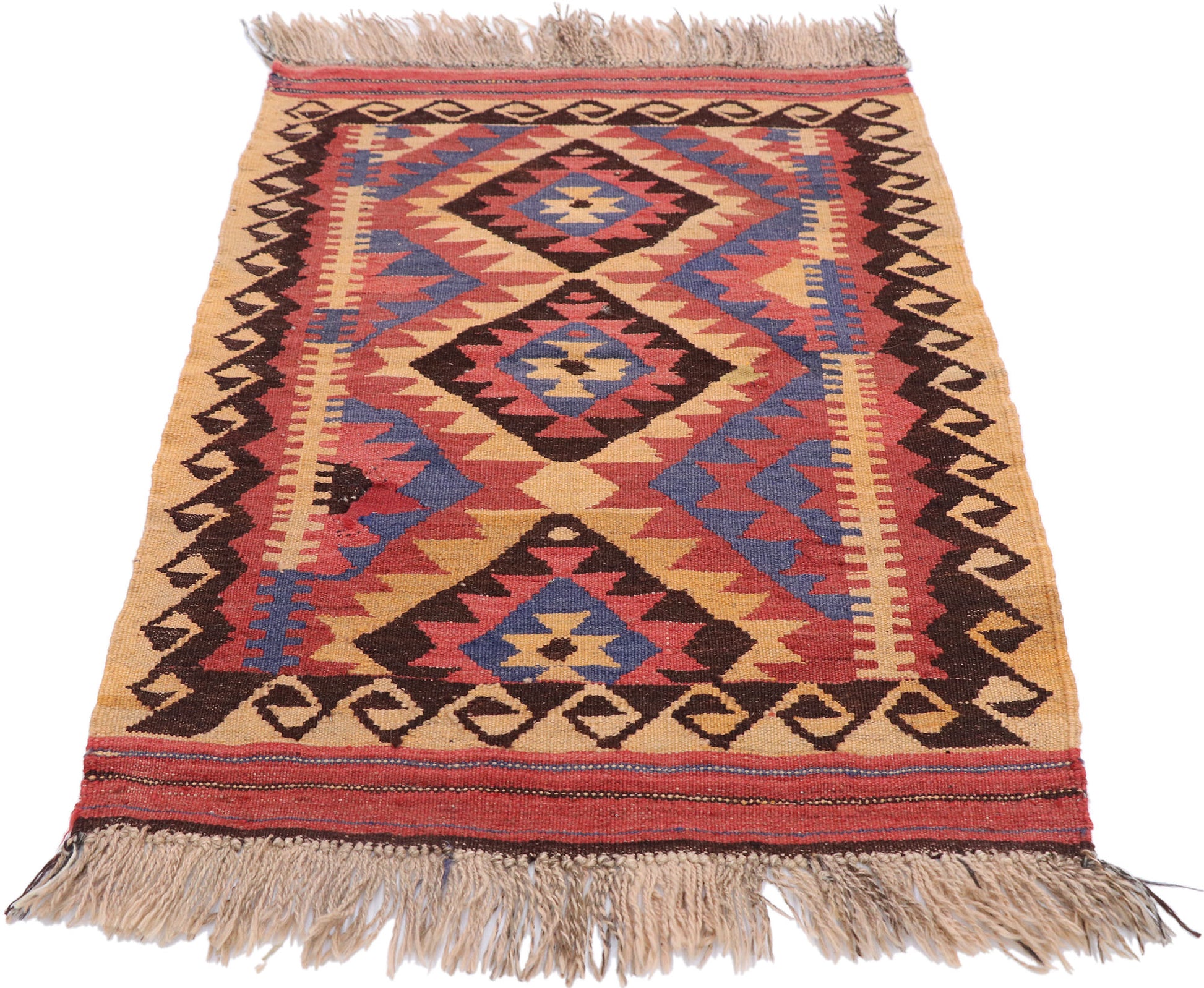 2 x 3 Vintage Afghan Kilim Rug 77882