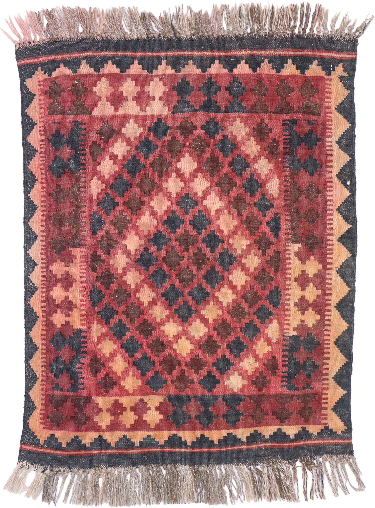 2 x 3 Vintage Afghan Kilim Rug 77883