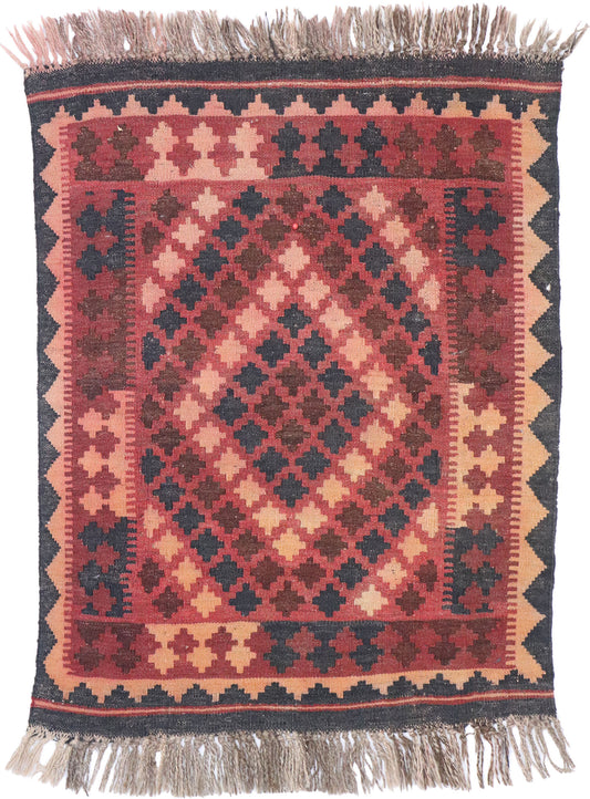 2 x 3 Vintage Afghan Kilim Rug 77883