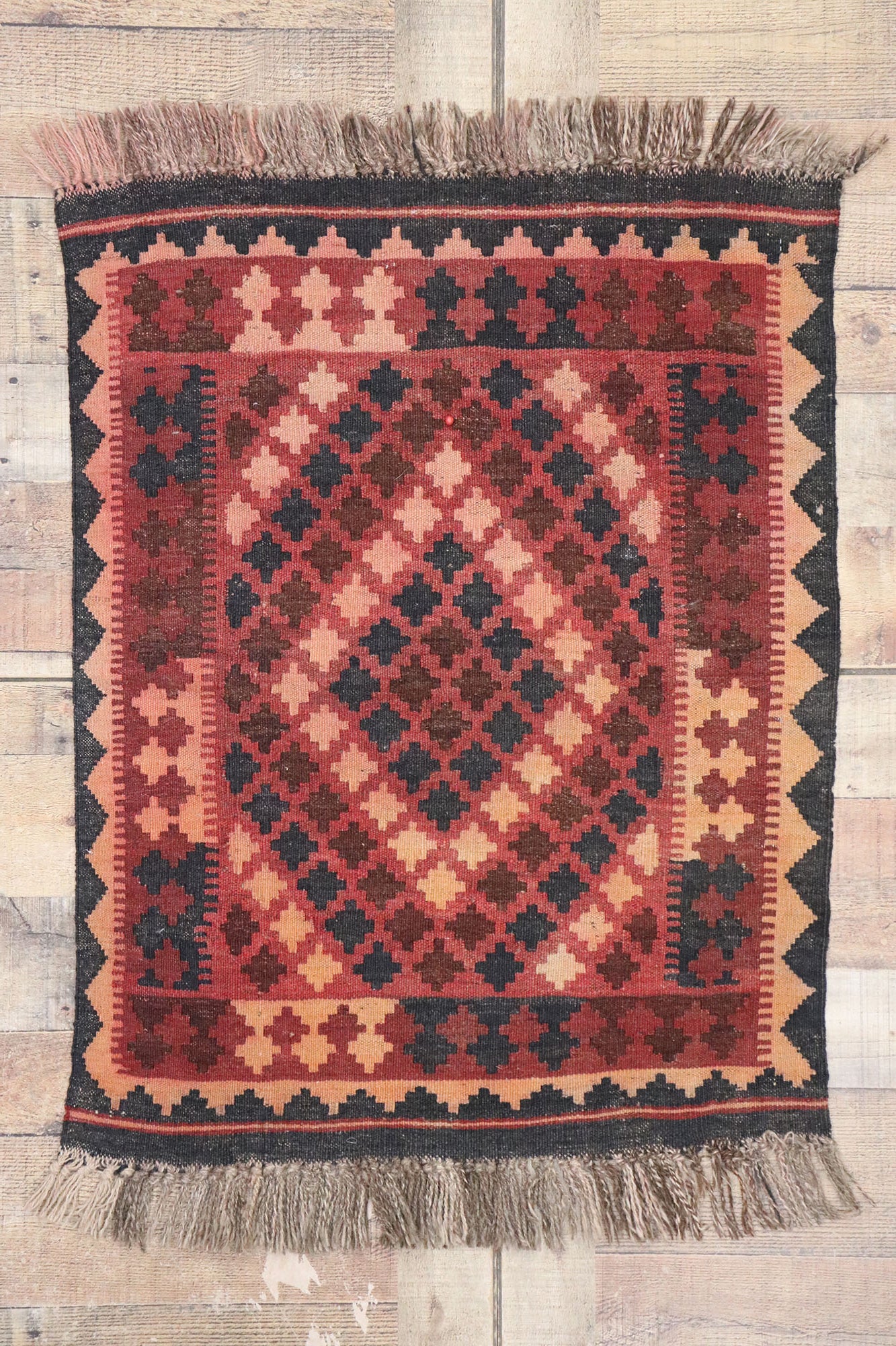 2 x 3 Vintage Afghan Kilim Rug 77883
