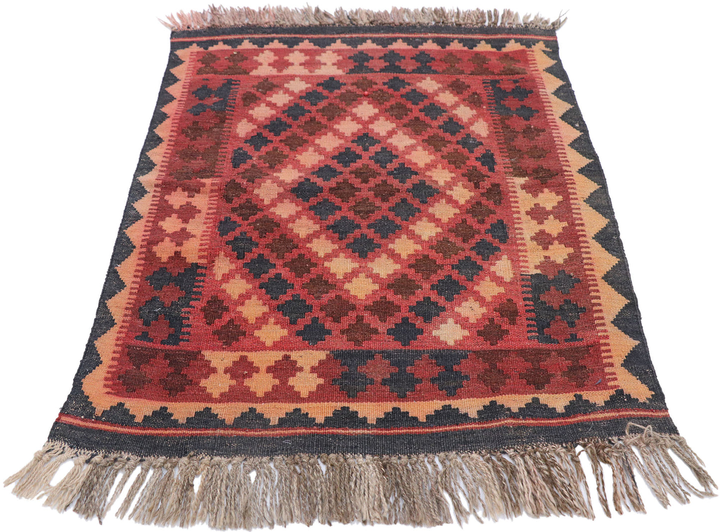 2 x 3 Vintage Afghan Kilim Rug 77883