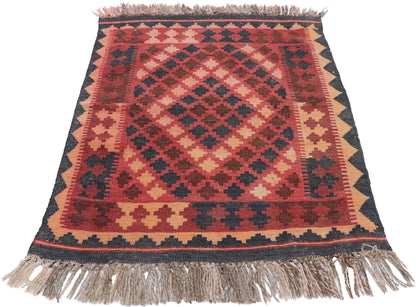 2 x 3 Vintage Afghan Kilim Rug 77883