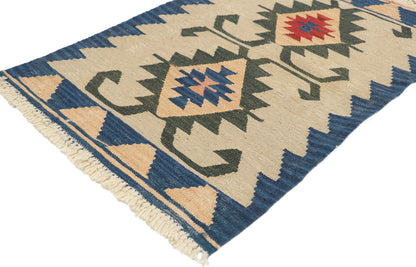 2 x 3 Vintage Persian Shiraz Kilim Rug 77885