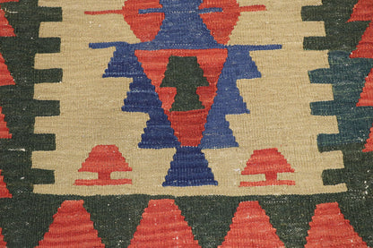 2 x 3 Vintage Persian Shiraz Kilim Rug 77887