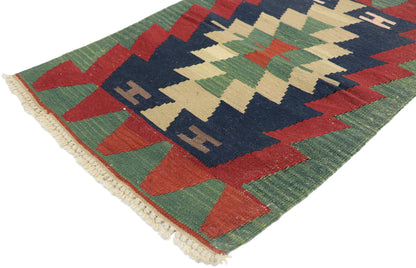 2 x 3 Vintage Persian Shiraz Kilim Rug 77890