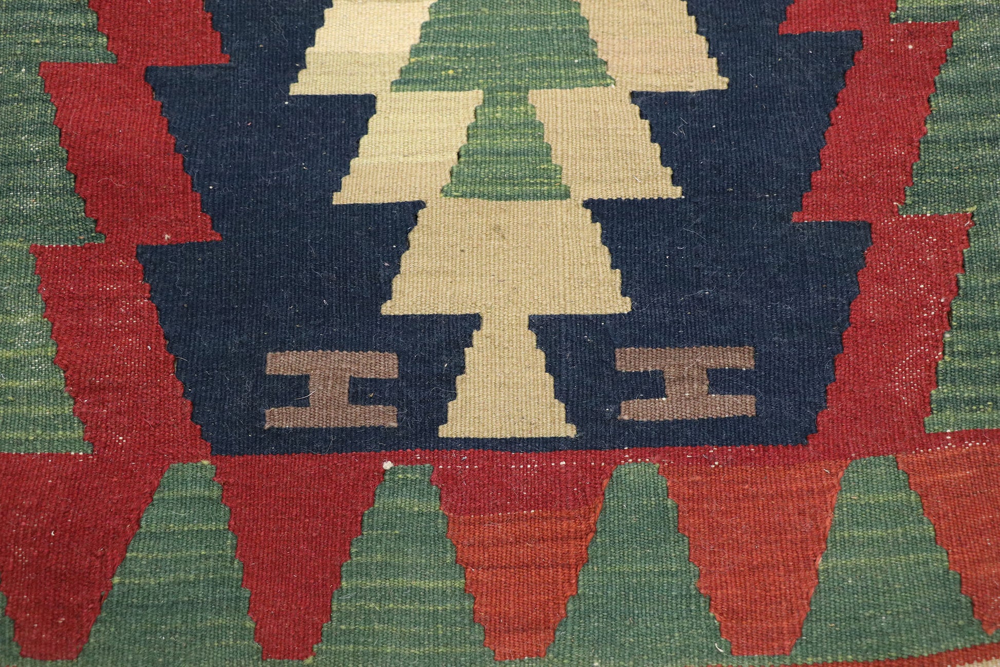 2 x 3 Vintage Persian Shiraz Kilim Rug 77890