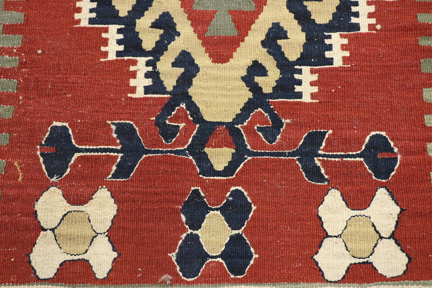 2 x 3 Vintage Persian Shiraz Kilim Rug 77894
