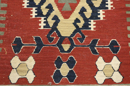 2 x 3 Vintage Persian Shiraz Kilim Rug 77894