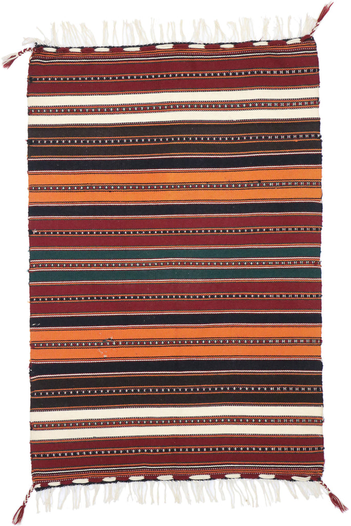 2 x 3 Vintage Persian Shiraz Kilim Rug 77895