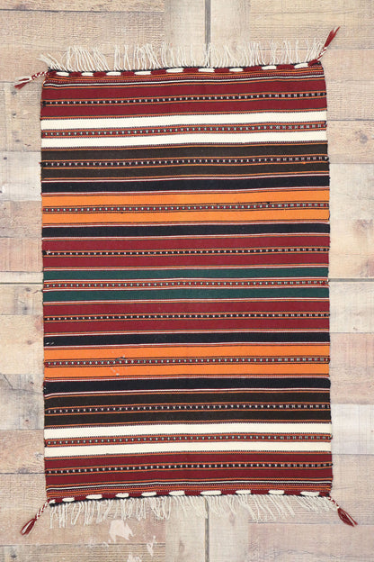 2 x 3 Vintage Persian Shiraz Kilim Rug 77895