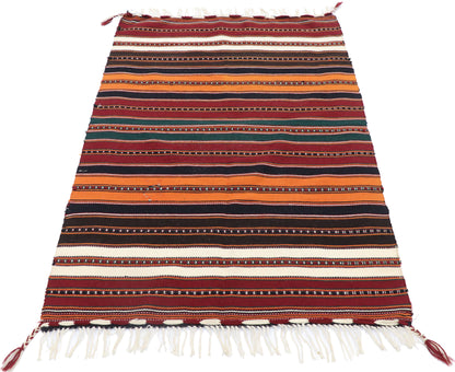 2 x 3 Vintage Persian Shiraz Kilim Rug 77895