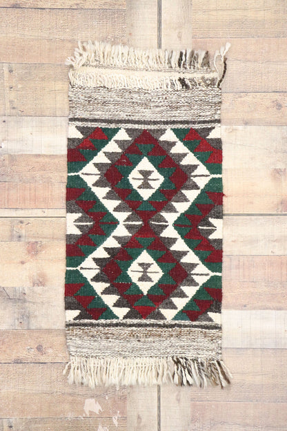 2 x 3 Vintage Persian Shiraz Kilim Rug 77896