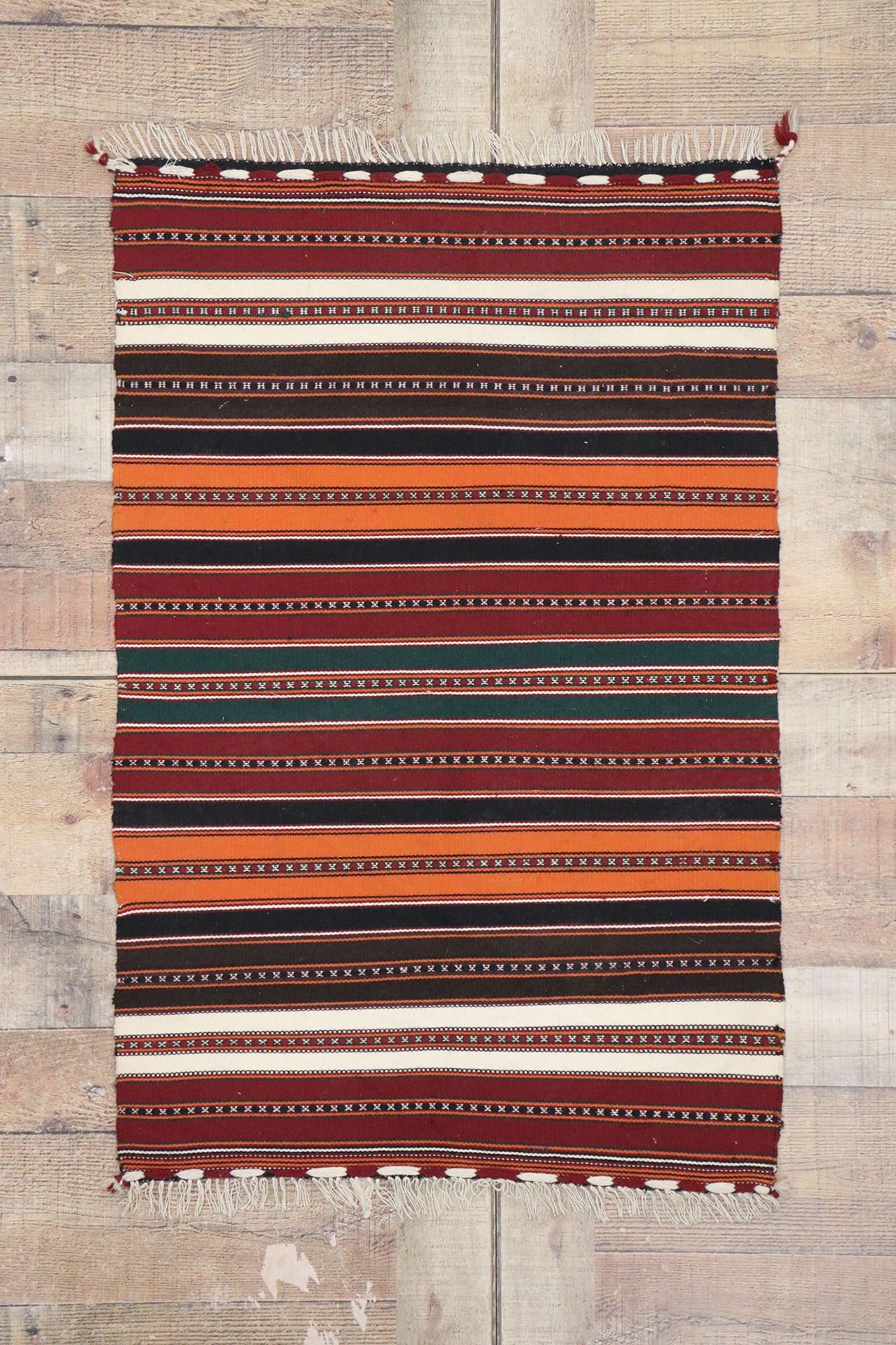2 x 3 Vintage Persian Shiraz Kilim Rug 77900