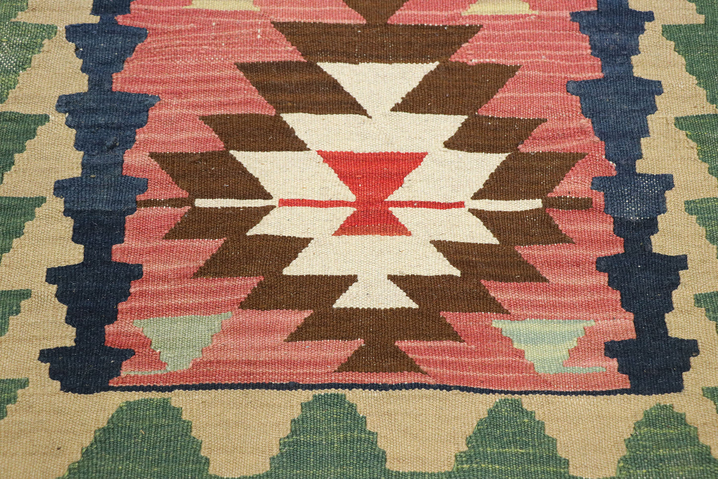 2 x 3 Vintage Persian Shiraz Kilim Rug 77902