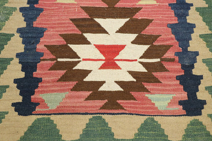 2 x 3 Vintage Persian Shiraz Kilim Rug 77902